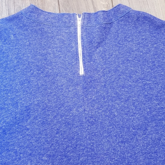 Blue Cotton sweatshirt plus size dress/tunic 2XL - Picture 4 of 4